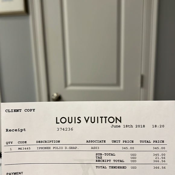 Louis Vuitton Iphone X Folio - Picture 4 of 4